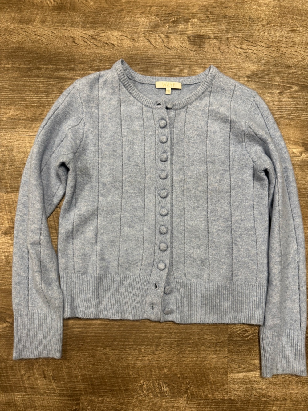 WAYF Light Blue Super Soft Cardigan Size Small